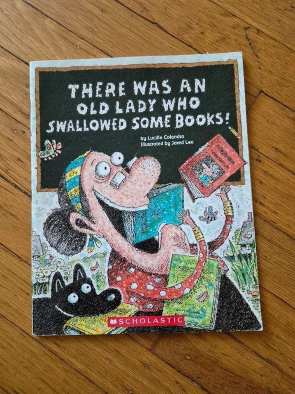 There Was An Old Lady Who Swallowed Some Books!